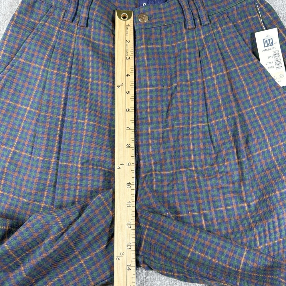 NWT Vintage Gap Short Women's 9/10 Pleated Front High Waist Dark Academia - Picture 5 of 7